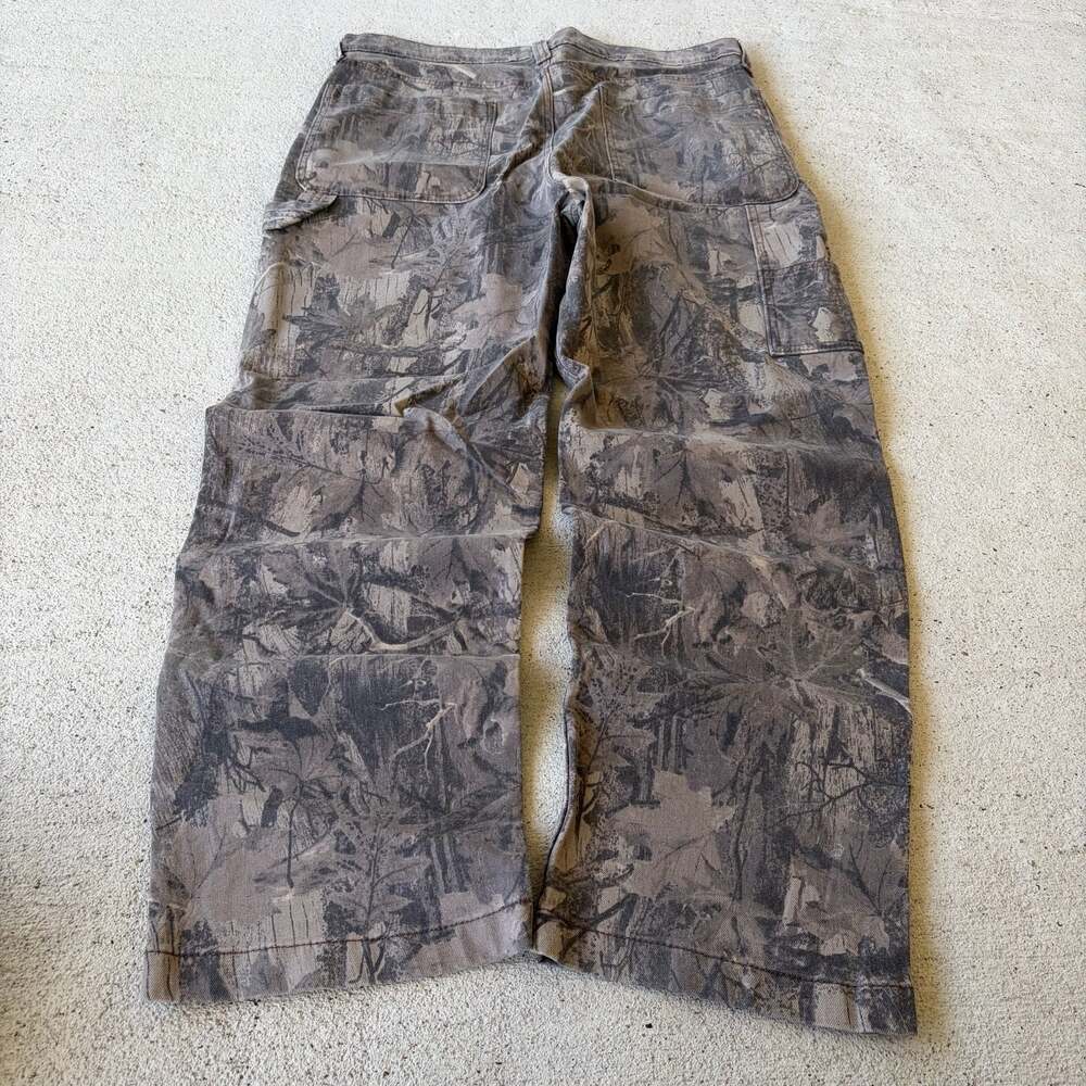 Hollister Baggy Tree Camo Carpenter Pants Size W34 L32
